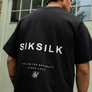 SikSilk - Black Graphic T-Shirt
